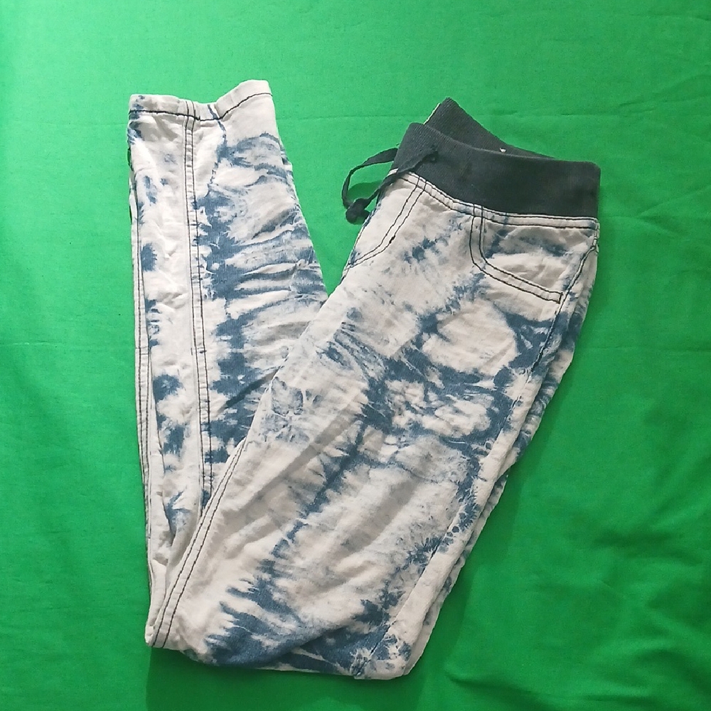 Pre-loved Blue and White Tie-Dye Joggers